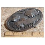 1988 C+J Inc. Chevrolet Belt Buckle featuring 1950s Chevrolet Models - excellent condition