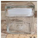 Phillips 66 Etched Glass Jar with Lid