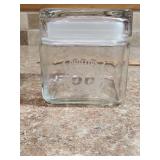 Phillips 66 Etched Glass Jar with Lid