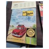 Vintage Auto and Travel Magazines and Promotional Advertisements - many from the 1950
