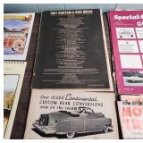 Vintage Auto and Travel Magazines and Promotional Advertisements - many from the 1950