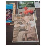 Vintage Auto and Travel Magazines and Promotional Advertisements - many from the 1950