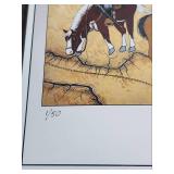 Cherokee Braves "Battle Map 1862 - 1865" Limited Edition Print 1 of 50 by Artist Ron Mitchell - in original packaging