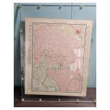 1800s Virginia and Washington DC Atlas Maps - inside acrylic case