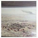 Phillips Texas Oil Town Industrial Illustration by J.O