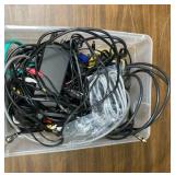 Mixed Electronics Cable Bundle and power cords