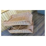 Wicker Desktop File Basket, Metal storage tote, and screen cleaner for Plasma TVs