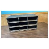 9 slot Office Organizer - made of cardboard (or use as a shoe rack)