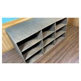 9 slot Office Organizer - made of cardboard (or use as a shoe rack)