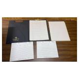 Office Supplies bundle - paper pads, mouse pad, can of pencils, calculator paper, labels, black CD-Rs and more