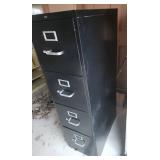 4-Drawer Hon Metal File Cabinet 15W x 24.5D x 52.25H - good condition, just a little dusty  (non-locking)