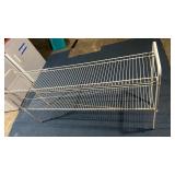 White Wire Shelf Organizer - very long, missing one screw to make it sturdy.  63.5" W x 13.5" D x 34.5" H