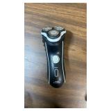 Personal Care lot - Norelco shaver, curling iron, hair pin, shower curtain rings, scale (untested), eyeglasses, and a travel storage bag