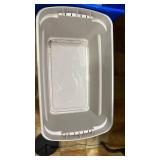 Set of 3 Storage Containers - two extra-large 30 gallon and one small 3 gallon tote- all have lids.