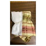 Full Size Plaid Bed Skirt - yellow and red plaid