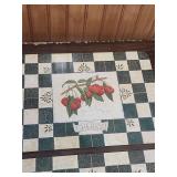 Decorative Fruit Design Cork-Backed Placemats Set