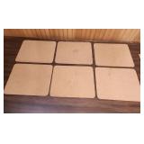 Decorative Fruit Design Cork-Backed Placemats Set