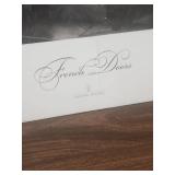 French Doors by Christian Peacock - Eiffel Tower Photography Print - in original wrapper (wrapper is torn). good condition