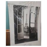 French Doors by Christian Peacock - Eiffel Tower Photography Print - in original wrapper (wrapper is torn). good condition
