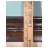 Hand painted Eagle Watercolor portrait signed by the artist 1977. In MCM frame with burlap accent - frame has scratches and finish wear