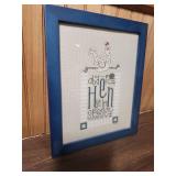 Cross Stitch Framed Art Collection - excellent condition wood frames!