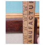 Colonial House Cross Stitch in Wood Frame - Personalized with last name of Miller - excellent condition wood frame