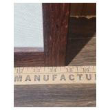 Colonial House Cross Stitch in Wood Frame - Personalized with last name of Miller - excellent condition wood frame