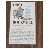 Vintage Norman Rockwell Triple Self-Portrait Print in Wood Frame - has 3D effect - was originally purchased right after publication. - Excellent Condition