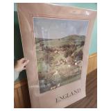 England Countryside Lithograph Print Poster BV052 - sealed in original plastic
