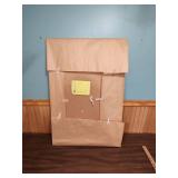 Glass and cardboard for picture frame - never used still in paper wrapper from the store.  34" x 23"
