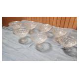 Fostoria American Clear (Stem 2056) Low Sherbert Cups - set of 7