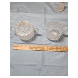Fostoria American Clear (stem 2056) Creamer, Sugar and Salt/Pepper Shakers