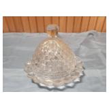 Fostoria American Clear (stem 2056) Round Covered Butter Dish
