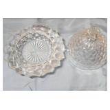 Fostoria American Clear (stem 2056) Round Covered Butter Dish