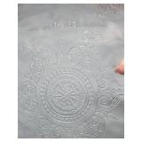 Fire King Glass Clear Pie Plates with Medallion Pattern - set of 2