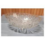 Pressed Glass Serving Bowls Set