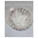 Pressed Glass Serving Bowls Set