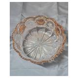 Pressed Glass Serving Bowls Set