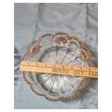 Pressed Glass Serving Bowls Set