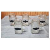 Mason Jar Mugs with Chalkboard Labels - Set of 6
