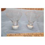 Two Don Pedro Liquor Glasses and a Tequila Rose shot glass