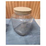 Octagonal Glass Storage Jars with Lids