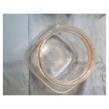 Octagonal Glass Storage Jars with Lids