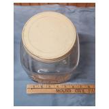 Octagonal Glass Storage Jars with Lids