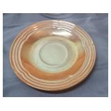 Mid-Century Glass Serving Dishes and a FireKing Peach Luster Plate