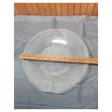 Frosted Crystal Pine Needles Glass Plate - great plate to use for the holidays!