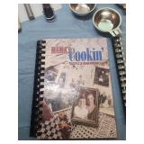 Kitchen items - egg pouching cups, citrus juicer, cook books, utensils and more