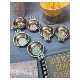 Kitchen items - egg pouching cups, citrus juicer, cook books, utensils and more