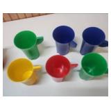 Vintage Plastic Jug Cups and a vintage ice cup