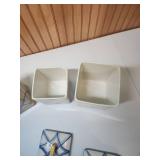 Decorative Kitchen Canister Set with Floral Design - set of 4